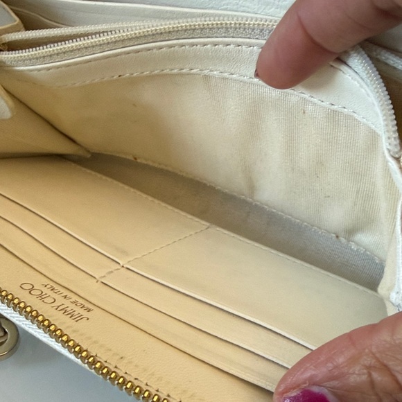 Jimmy Choo Cream Star-Embellished Wallet - Picture 10 of 14